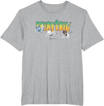 Fairy Tail Magical Cats Happy Carla and Panther Lily T-Shirt