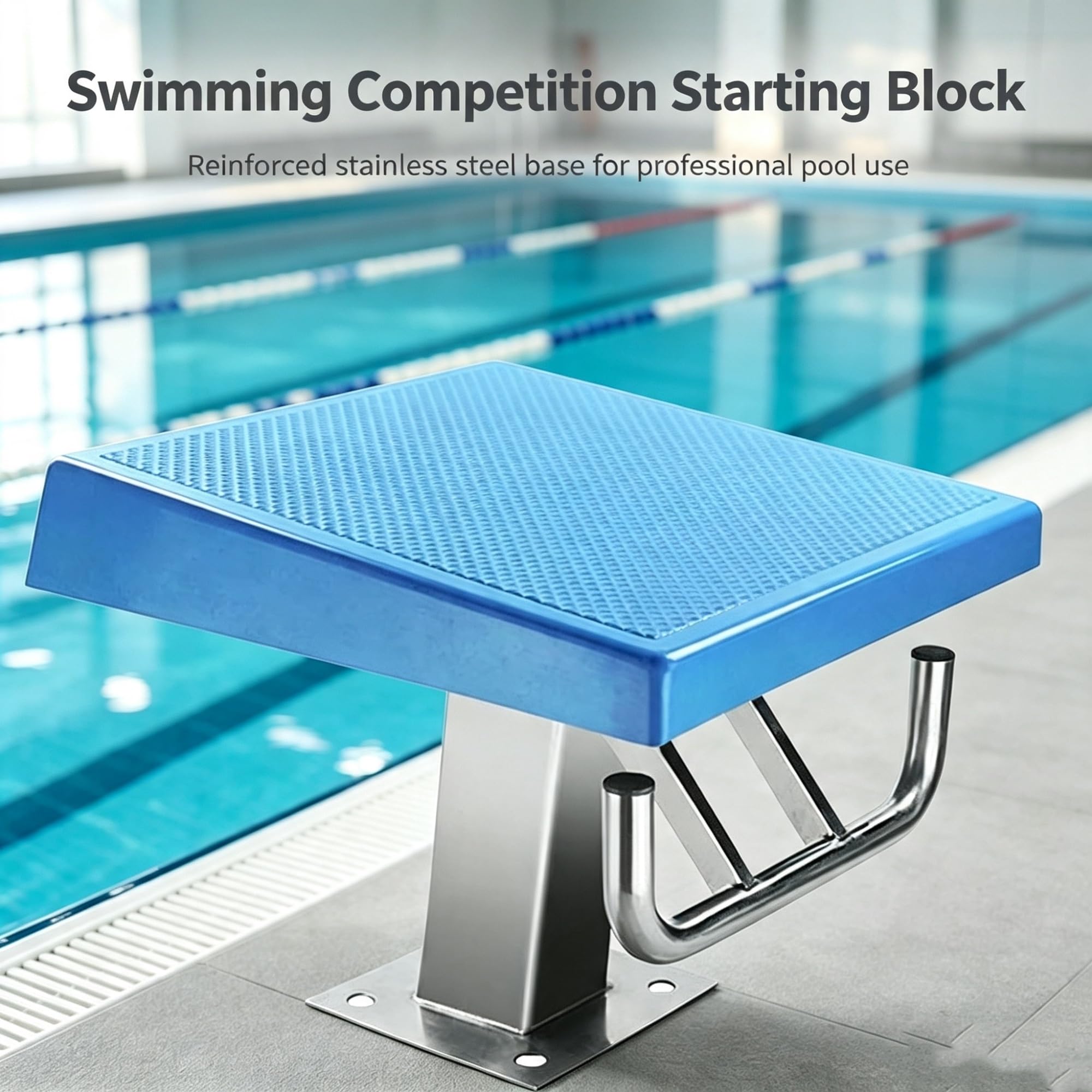 Vnook Plongeoir Robuste, Bloc de départ de Natation, Acier Inoxydable 304
