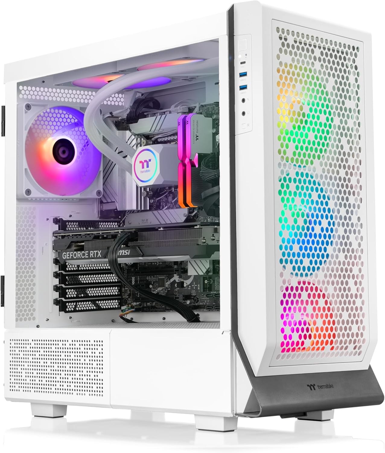Thermaltake LCGS Apollo i477T Gaming Desktop (Liquid Cooled Intel Core™ i9-14900KF, 32GB DDR5 5600MT/s RGB Memory, NVIDIA® GeForce RTX™ 4070 Ti, 2TB NVMe M.2, WiFi) C5AP-Z790-47T-LCS