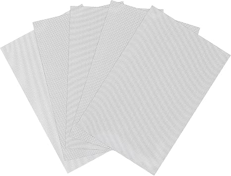 Heclia 5Pcs Fursuit Eye Mesh 0.5mm White Printable Eye Mesh Sheet | 11.81 By 7.87 Inch, Net Sheets Fine Aperture Net, for Furry Costume Making, Cosplay Mask Decoration, Handmade Art Production