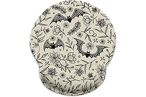 Goth Bat Ergonomic Mouse Pad with Wrist Rest Personalized Office Unique Decor