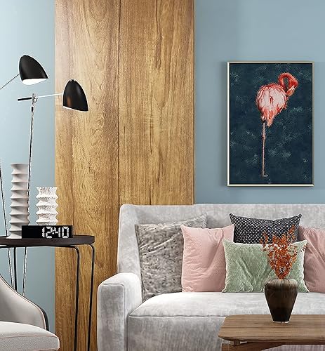 Vista 7 de AbaBoorty Papel tapiz autoadhesivo de grano de madera, autoadhesivo, extraíble, de madera marrón, papel de contacto para encimeras, papel tapiz