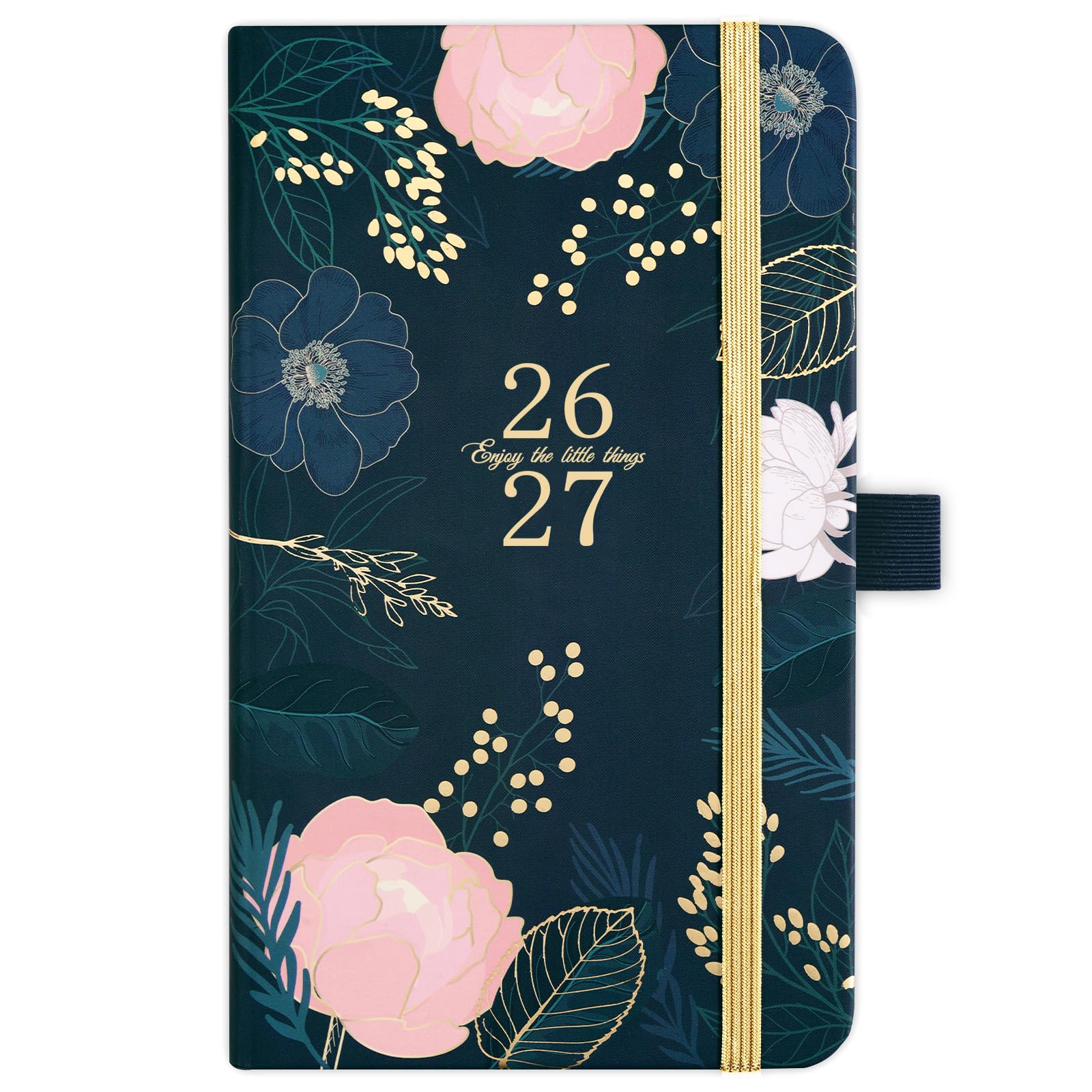 Indeme 2025-2026 Academic Planner, July 2025 - June 2026, Weekly Monthly Planner, 6.3''×3.8'', Pen Loop, Back Pocket, 2 Book Marks, Elastic Closure, Notes Pages