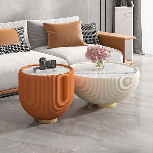 Miniatura 11 de Mesa de centro rústica marrón para sala de estar, mesas centrales rectangulares, moderna y elegante mesa de cóctel de madera para oficina en casa -