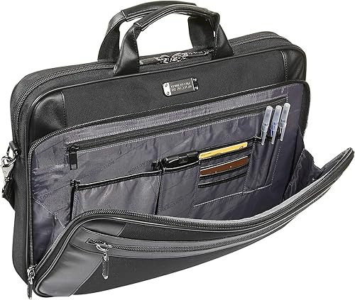 Miniatura 3 de Kenneth Cole Reaction Urban Traveler Slim 18.4" Laptop Sleeve Top Zip Computer Portfolio Bag, Black