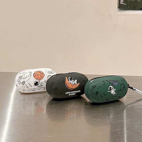 Miniatura 3 de Funda blanca con diseño de astronautas para Huawei FreeBuds SE, accesorios de protección completa para mujeres, hombres, niñas y niños