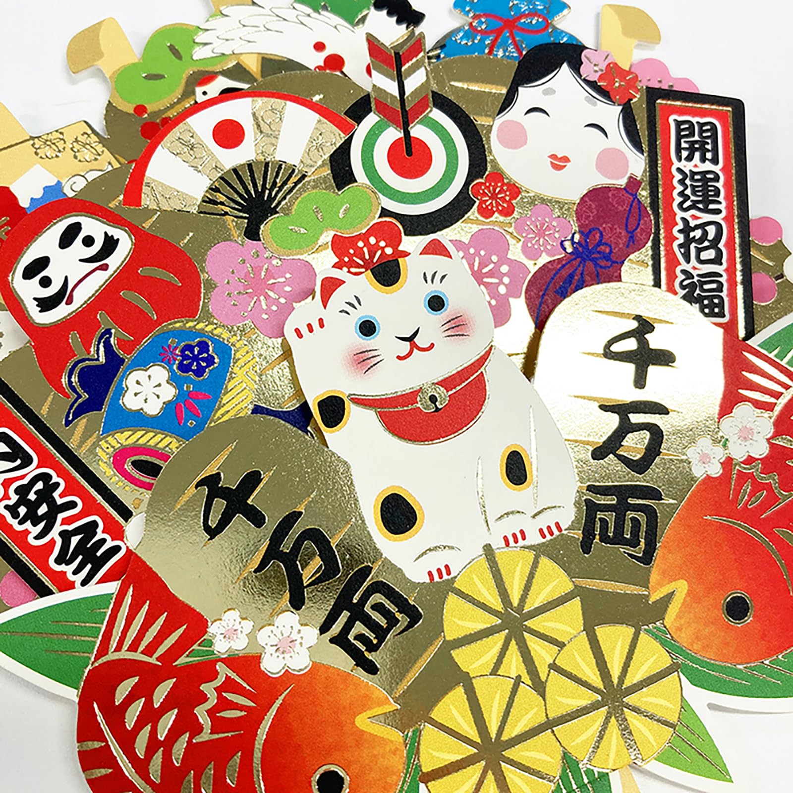 さんたです Sanrio JXJ 17-3 SANRIO 521523 Japanese Style Christmas Card