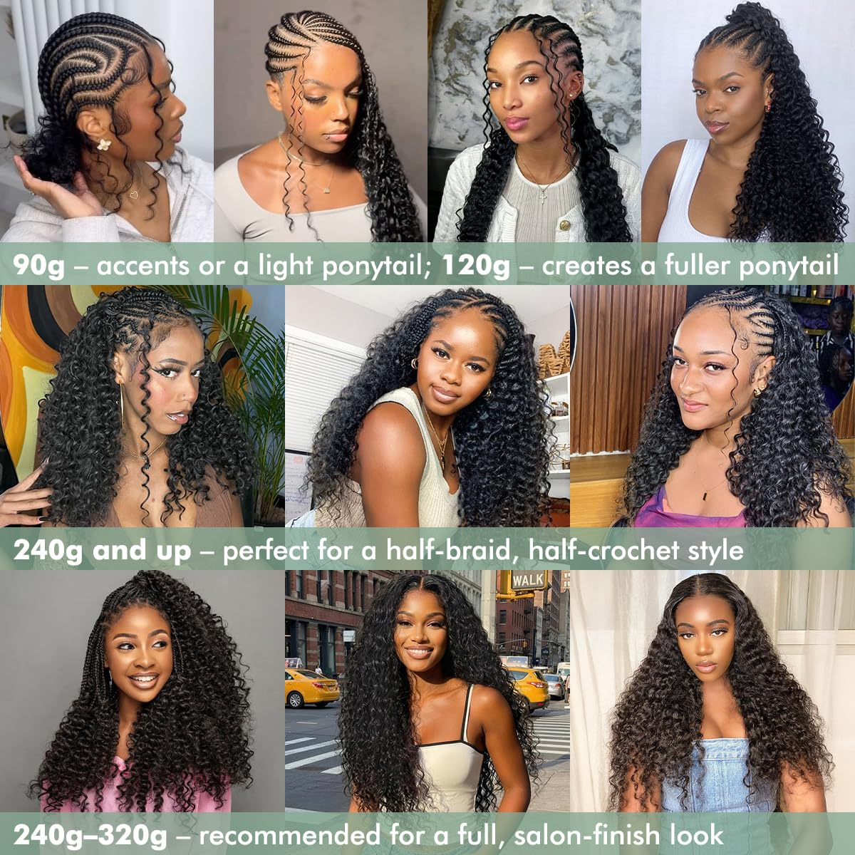 Hedy 18 Inch Deep Wave Feather Crochet Human Hair Bundles 90g Pre-Separated Pre-Looped Knotless Invisible Crochet Hair Extensions Lightweight Reusable Remy Hair for Women Natural Color