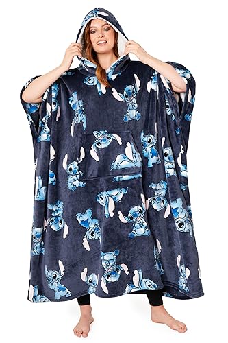 Disney Stitch Blanket Hoodie for Women and Teenagers - Cosy