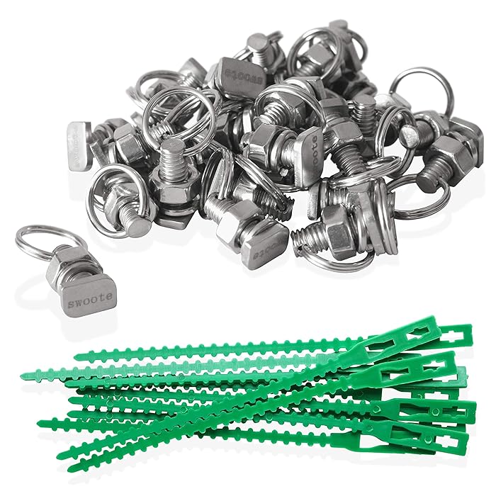Buy swoote Cropped Head Greenhouse Bolts and Rings (30Pack, Stainless