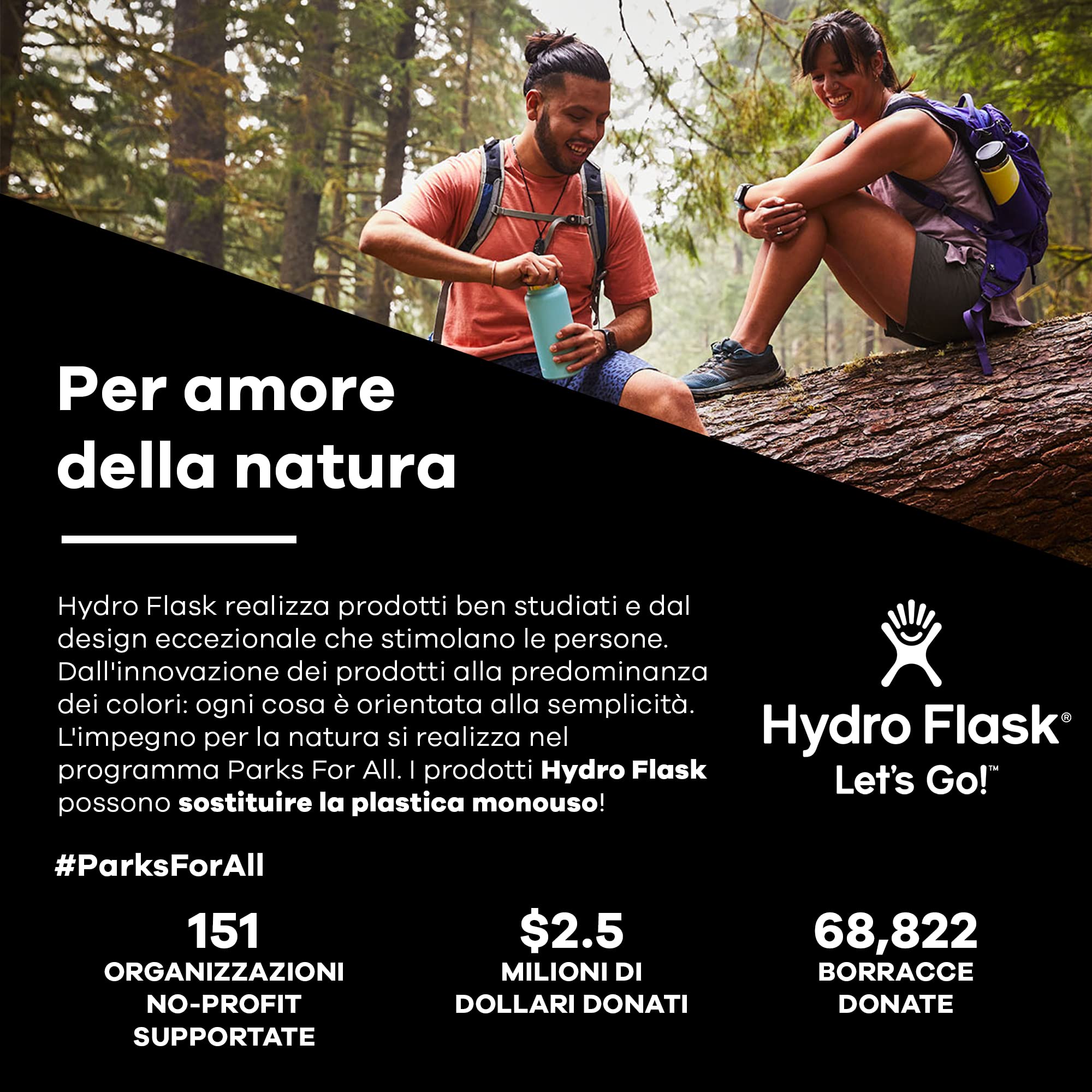 Hydro Flask - Coperchio con cannuccia Flex Straw Cap per wide mouth - Coperchio ermetico a nido d'ape con strap per un facile trasporto - Lavabile in lavastoviglie - Black