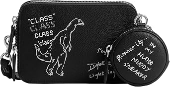 COACH Charter Crossbody 19 with Sketch Print, Black Multi