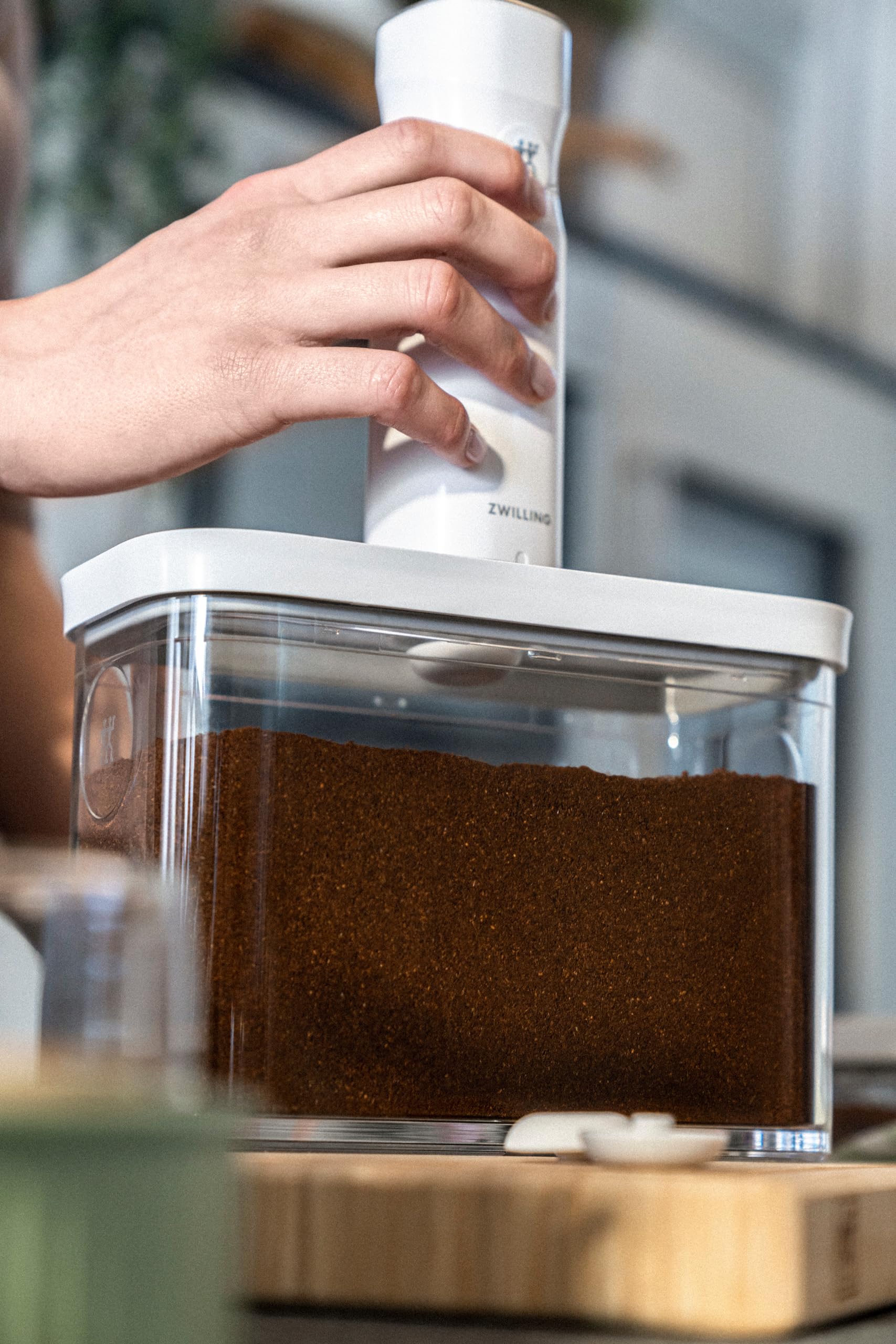 ZWILLING Fresh & Save Cube difüzör seti, vakum fonksiyonu için 6 parçalı aksesuar, BPA içermez, bulaşık makinesinde yıkanabilir, beyaz