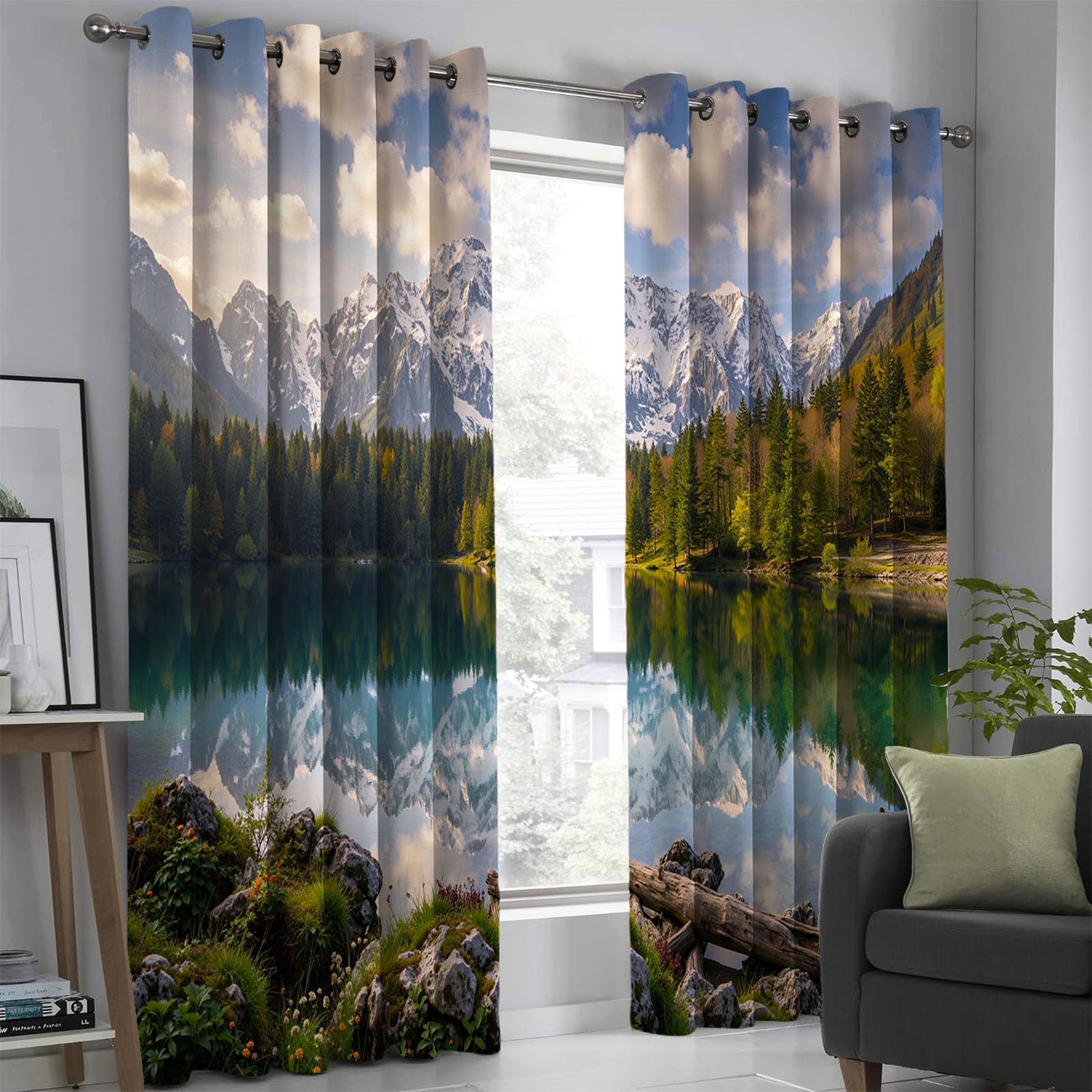 Rideau de chambre design montagnard pour une ambiance cosy