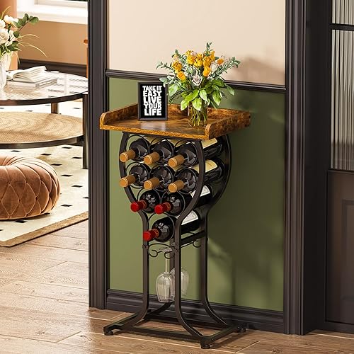 X-cosrack Wine Rack Freestanding Floor, Mini Wine Storage Rack, Desktop