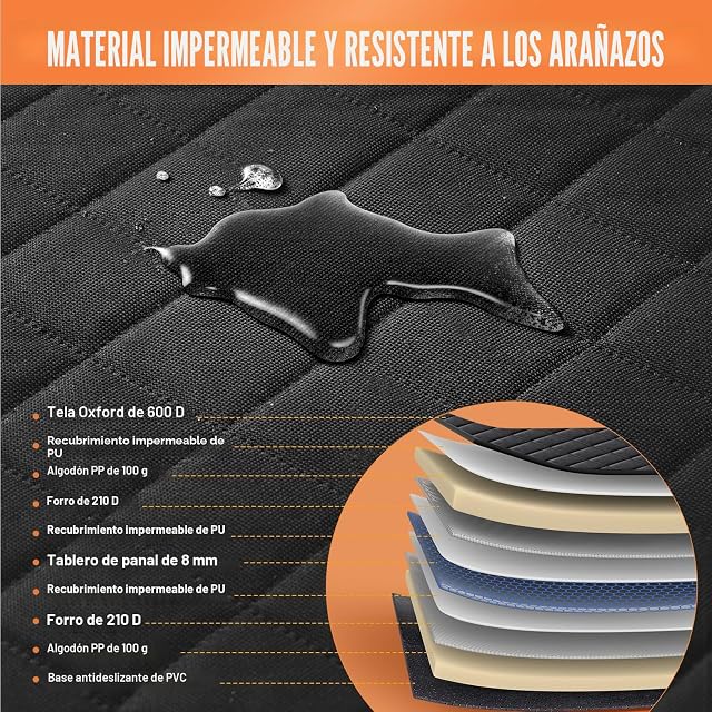 Foto 5 de 8 de Gimars Parte Inferior Dura Extensión Funda Coche Perro Soporta 181kg