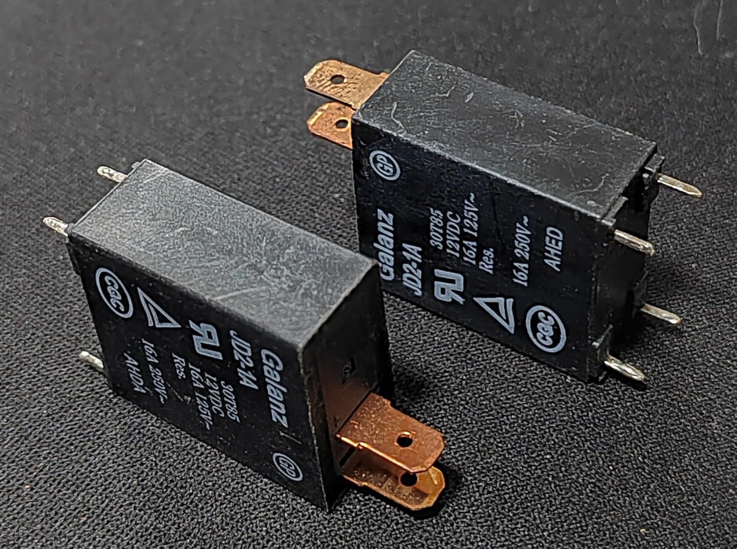2PCS JD2-1A 12VDC 16A Relay for Galanz Microwave Oven Control Board