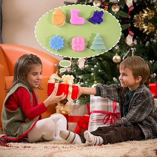 Miniatura 4 de Paquete de 2 moldes de silicona para jabón, moldes redondos de silicona de abeja para jabones caseros, cera de abejas, resina, bomba de baño,