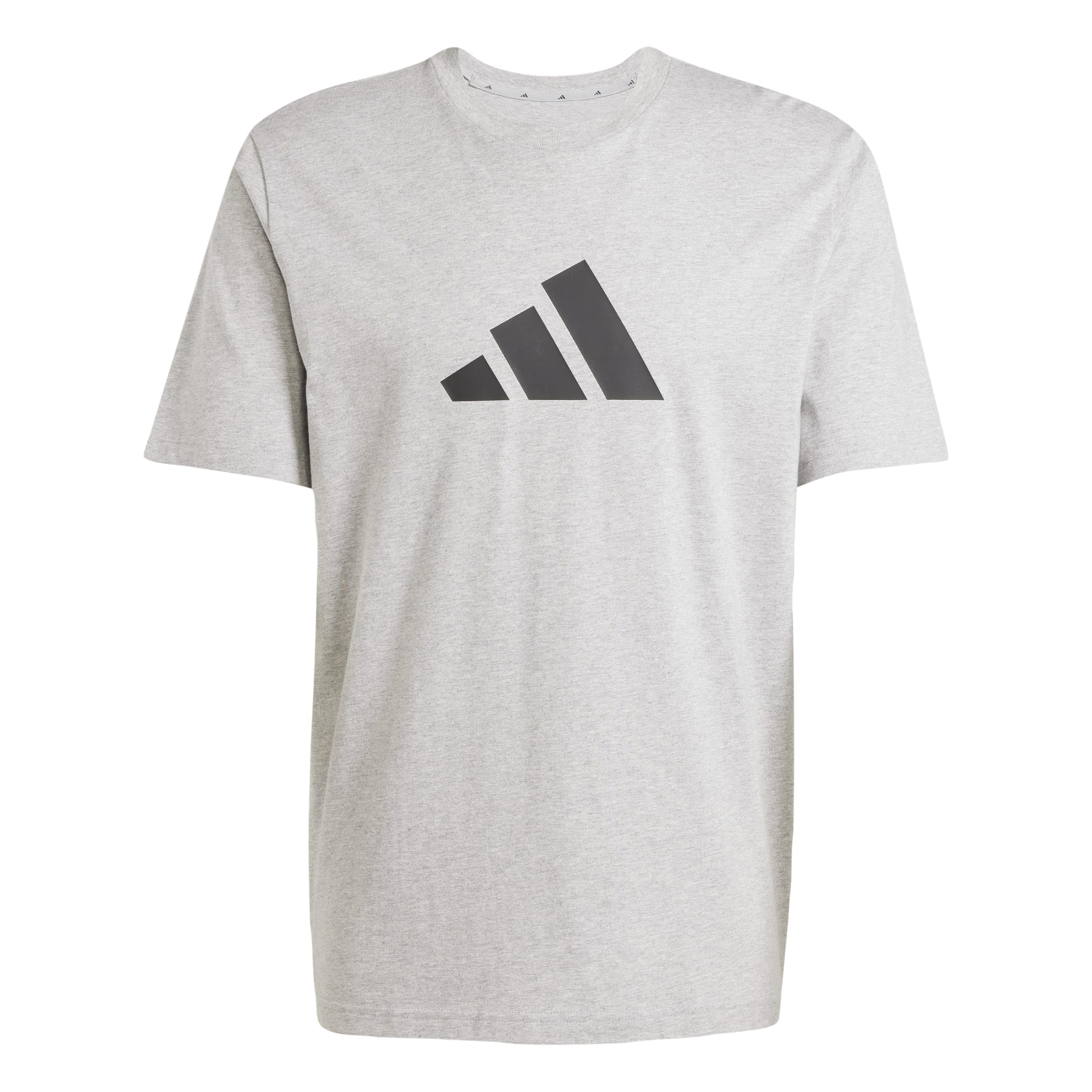 adidas Men's Future Icons Three BAR TEE, Medium Grey Heather, S
