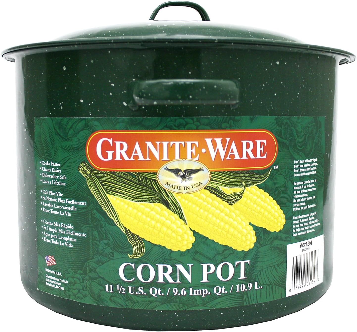 Granite Ware Corn Pot, 13-inch by 11.5-inch