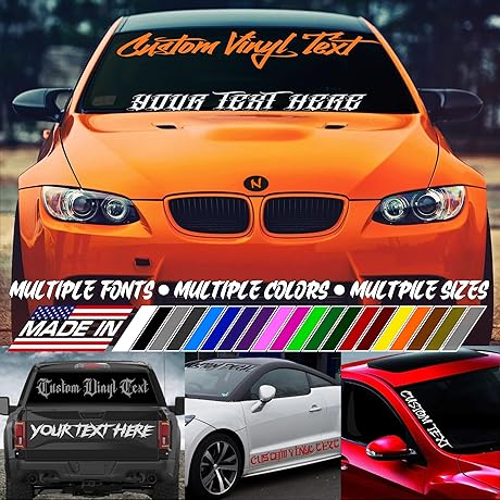 Custom Front Windshield Decal: Elevate Your Vehicle's Style