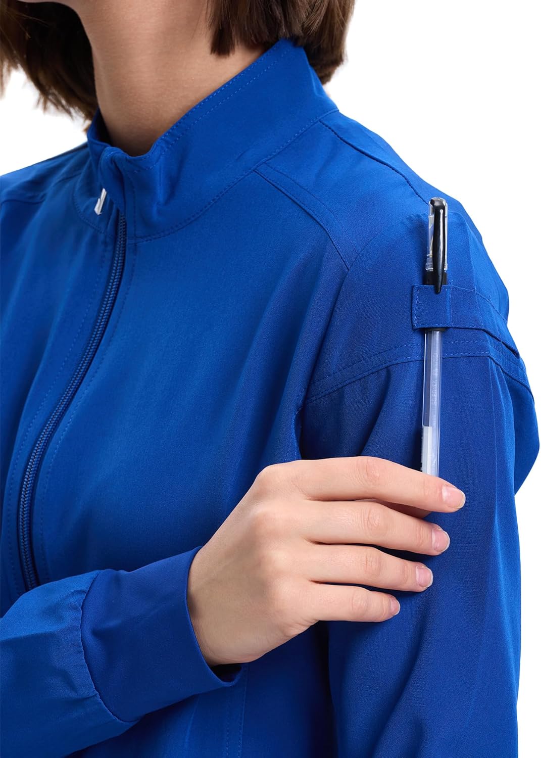 Scrub Jackets for Women, Zip Front Medical Jacket, Nurse Coats