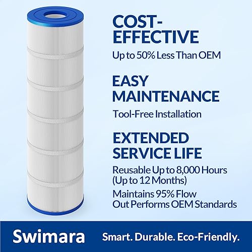 Miniatura 7 de Cartucho de repuesto para filtro de piscina C1750, compatible con Hayward Star-Clear Plus C1750 CX1750RE, reemplaza a Pleatco PA175, Unicel C-8417,