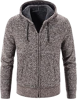 Chaqueta de invierno para hombre, de color sólido, de manga larga, suéter grueso de terciopelo con capucha, chaqueta cálida para niño pequeño