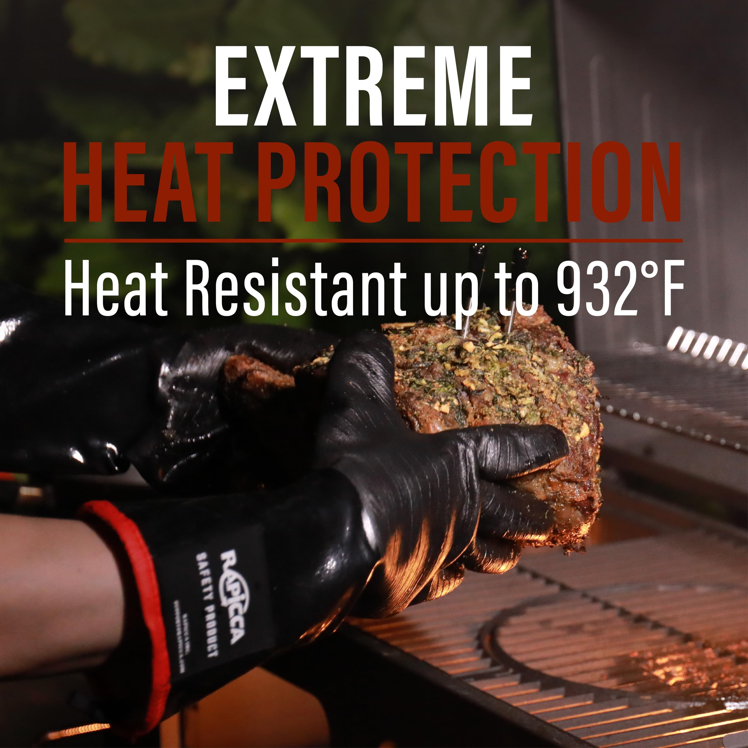 Guanti Da Forno Doppi TropicalLife HaJie Con Motivo Teschio Pirata, Resistenti Al Calore 250°C, Lunghi 89 Cm