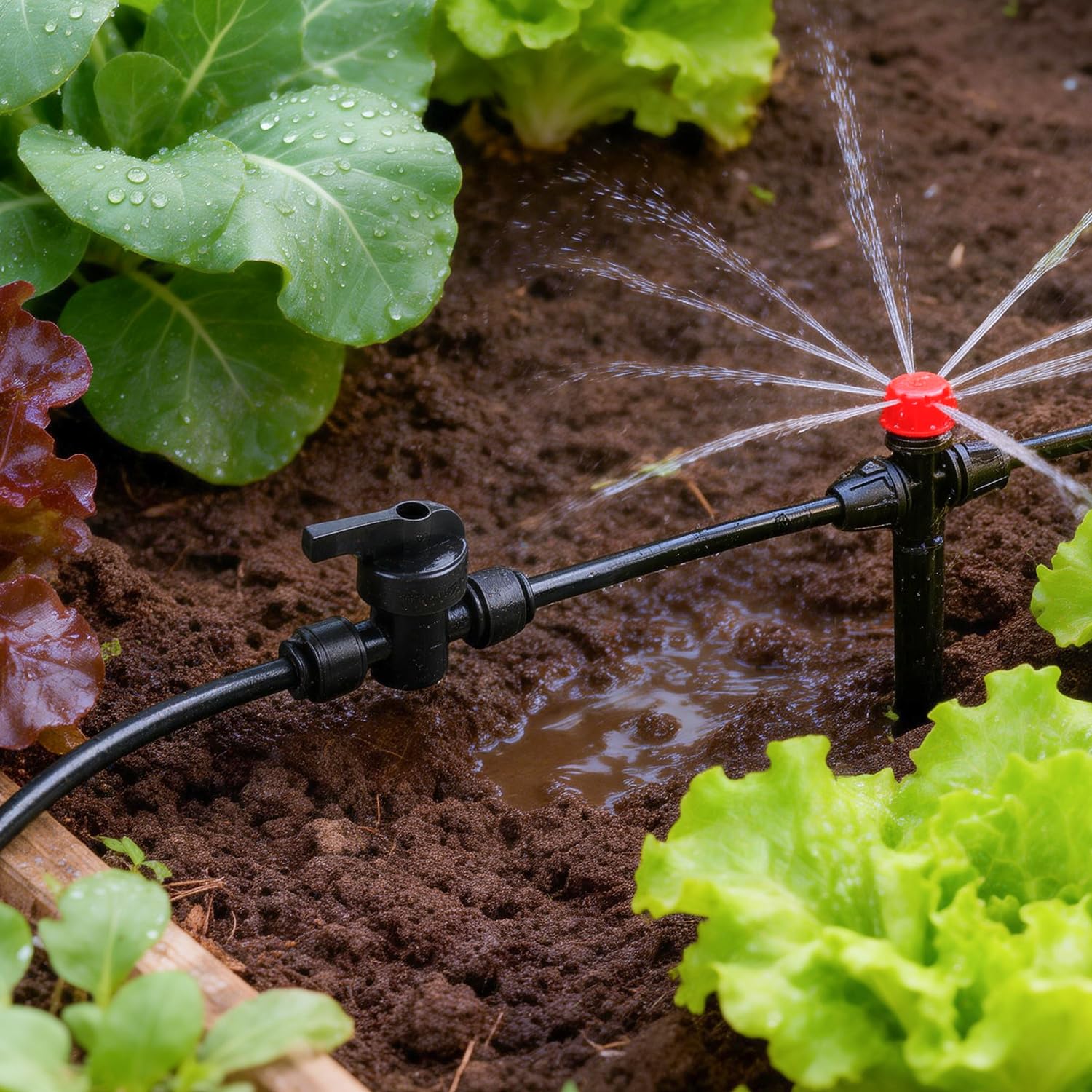 RedChili 12 valvole di intercettazione universali in linea per irrigazione a goccia da 1/4", raccordi per tubi a goccia da 1/4", raccordi senza perdite per collegamento del sistema di irrigazione a