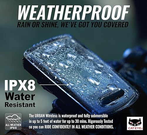 Miniatura 8 de CATEYE Urban Wireless Bike Computer – Analog Speedometer & Odometer with Calorie Tracking, FlexTight™ Mount, Auto Start/Stop, Programmable Odometer