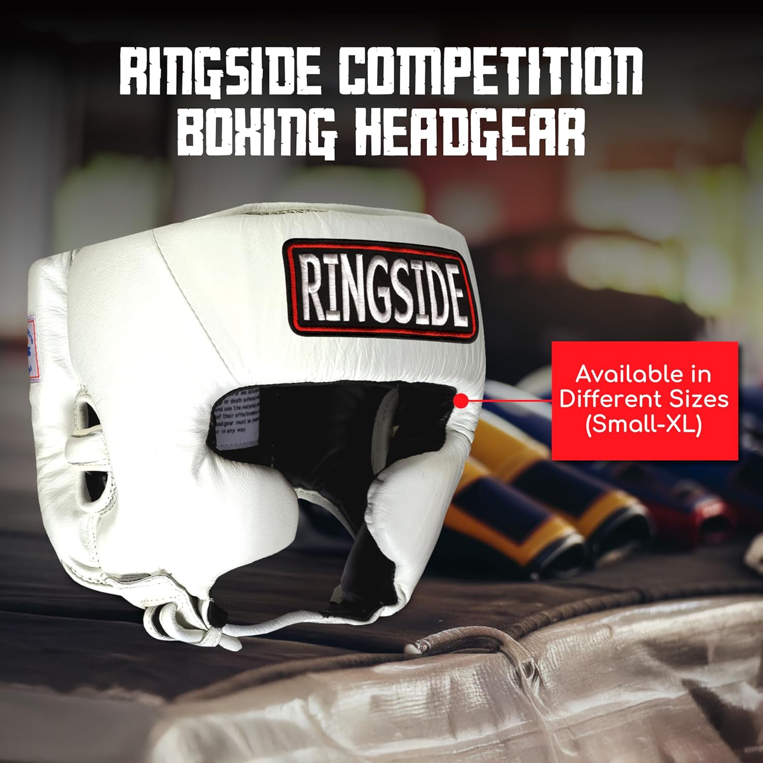 Ringside Competition Boxing Muay Thai MMA Sparring Head Protection Headgear with Cheeks - Image 3