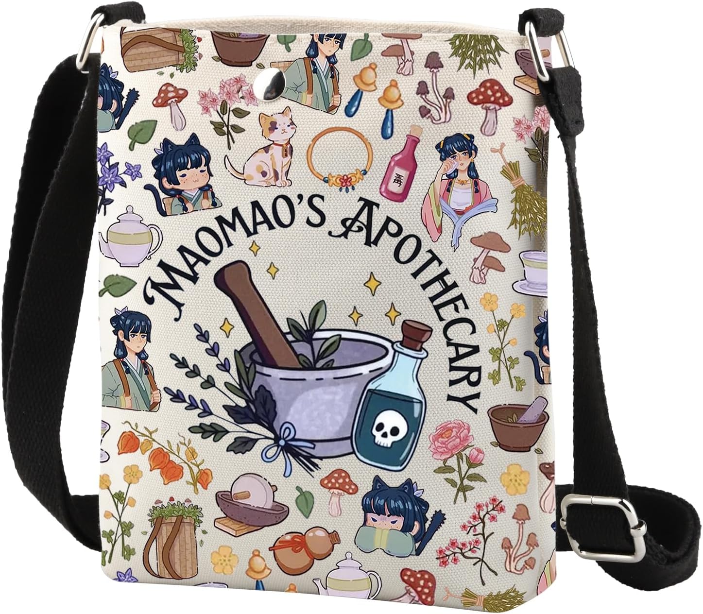 TSOTMO Anime Fan Gift Apothecary Diaries Crossbody Bag Medicine Anime Lover Shoulder Bag Gift for Women