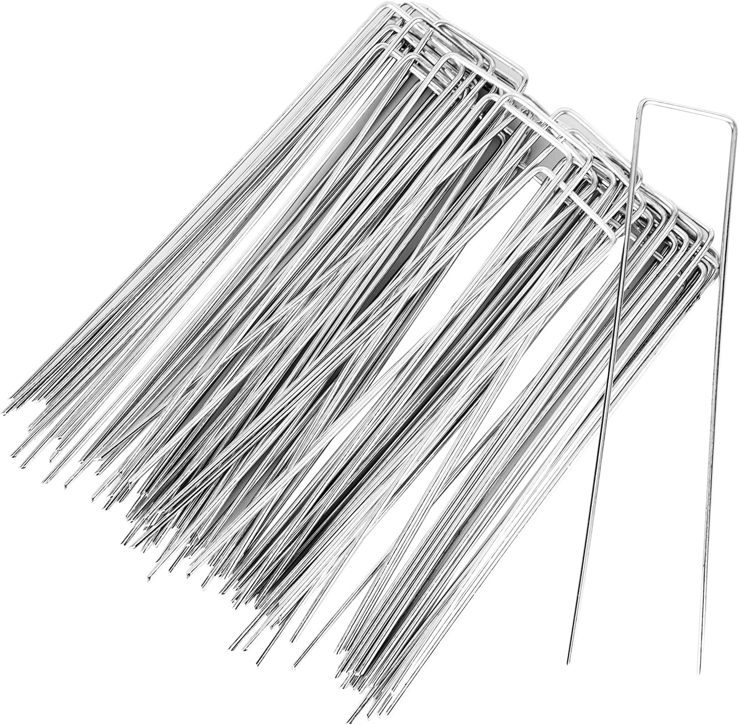 Piquets De Tente En Acier Galvanisé – 6 Pièces, 30 Cm, En U, Pour Trampoline, Auvent, Tente, Jardin