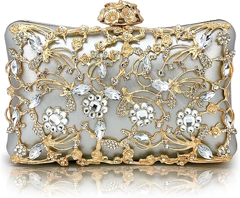 Rhinestone Evening Bag Sparkly Womens Crystal Purse Party Wedding Cocktail Prom Clutches