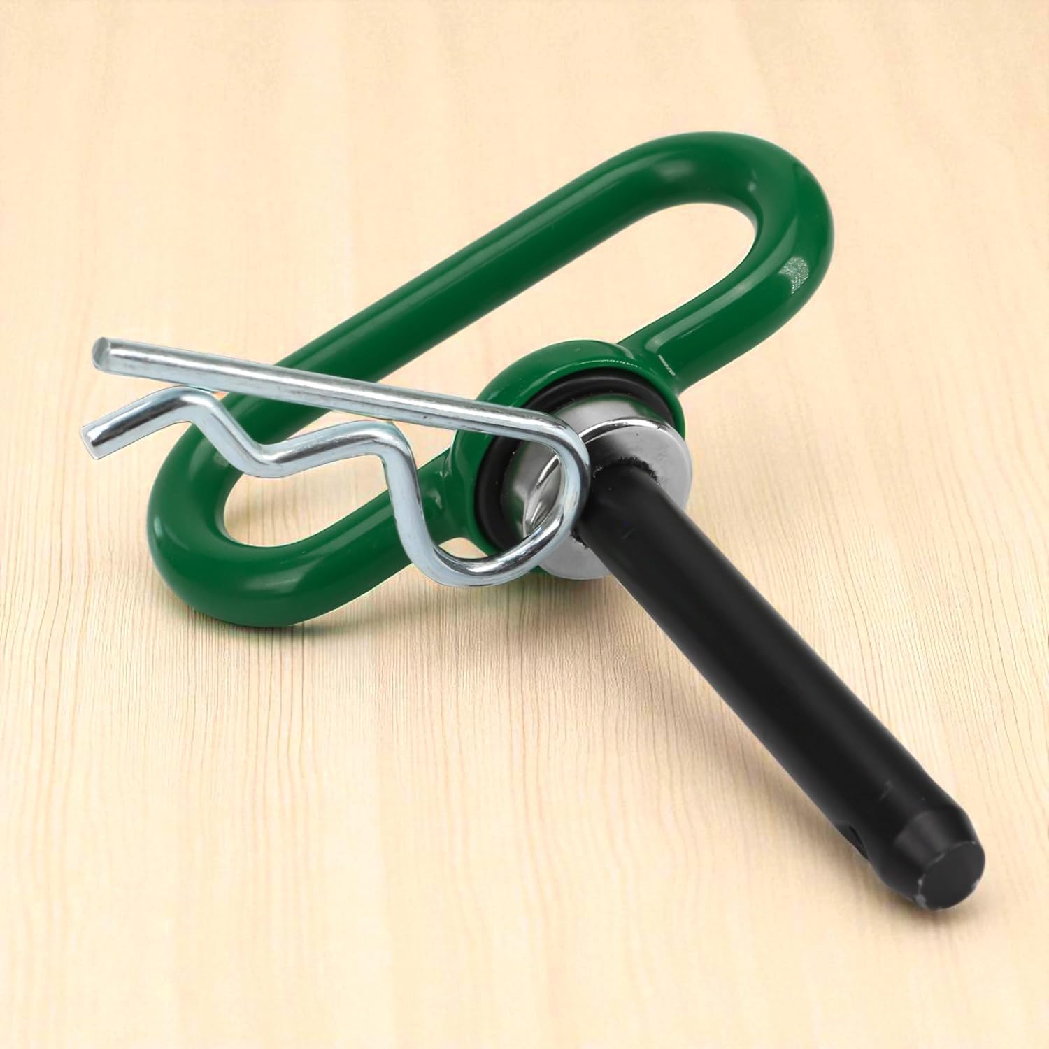 Magnetic Hitch Pin 1/2" – Ultra-Strong Neodymium Magnet, Heavy-Duty Trailer pin for Lawn mowers, Tractors, ATVs, Trucks, and Trailers. One-Handed Hook On/Off (Green)