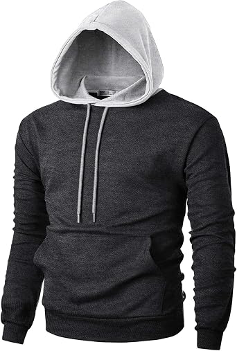 Ohoo Men's Slim Fit Long Sleeve 