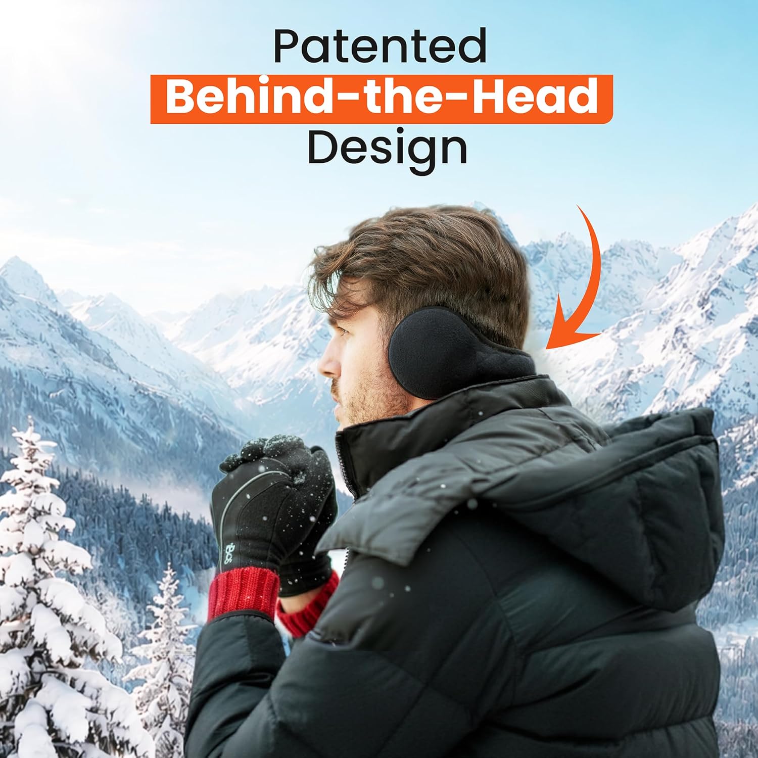 180s Degrees Behind-the-Head Ear-Warmers | Adjustable & Foldable Earmuffs - Image 2