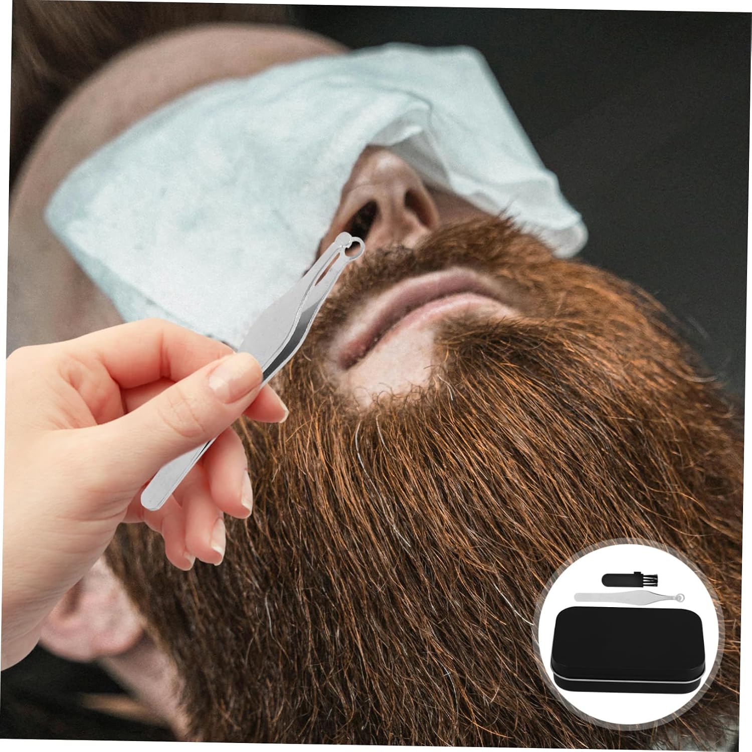 Stainless Steel Nose Hair Scissors with Round Tips Safe Eyebrow Trimmer for Delicate Areas Portable Design for Home and Travel Use Grooming Tool for Men and Women
