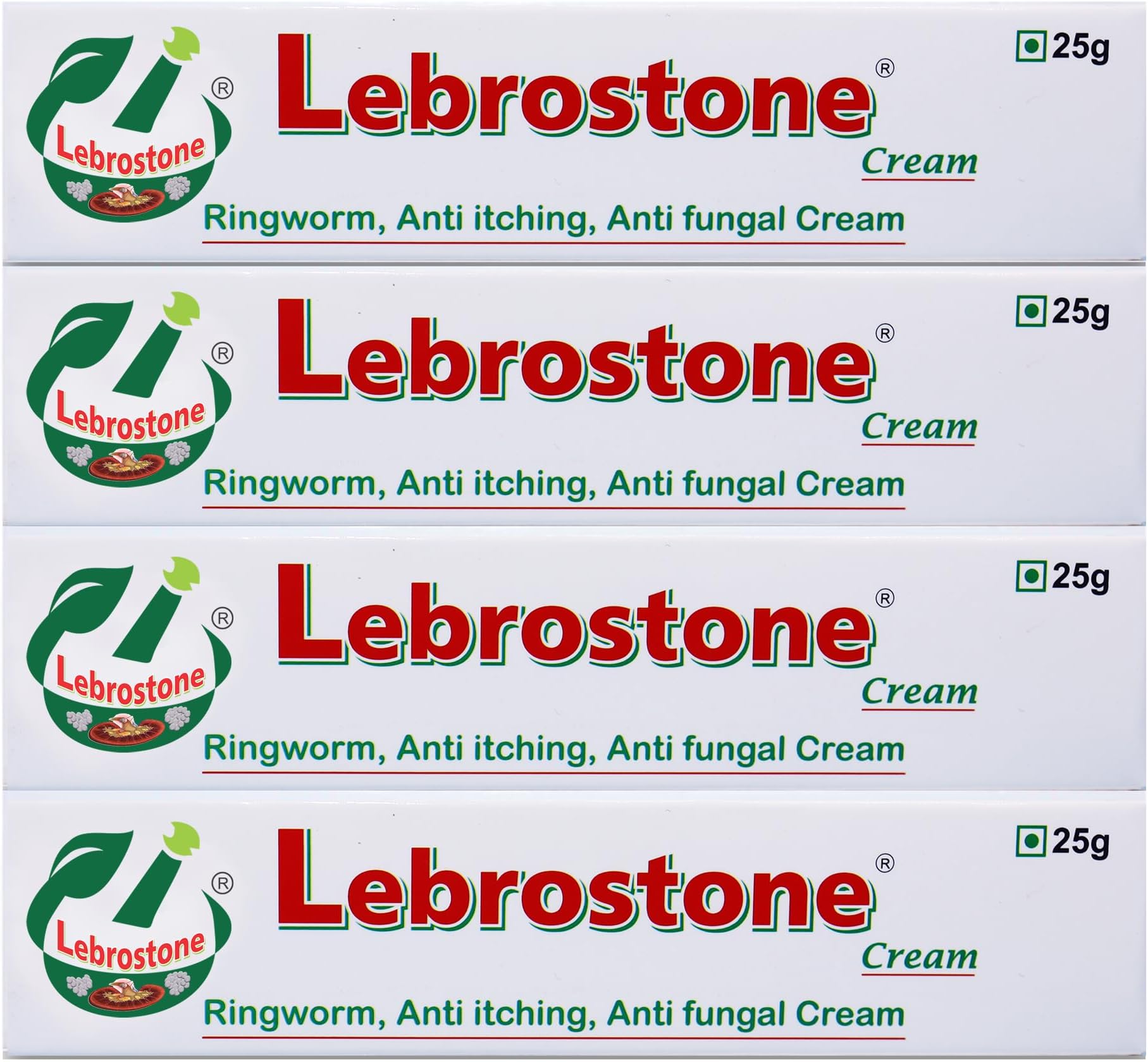 Cream Ayurvedic Treatment for Ringworm, Anti Itching, & Anti Fungal Infections (25 (Gram) Pack of 4, 100, gram)