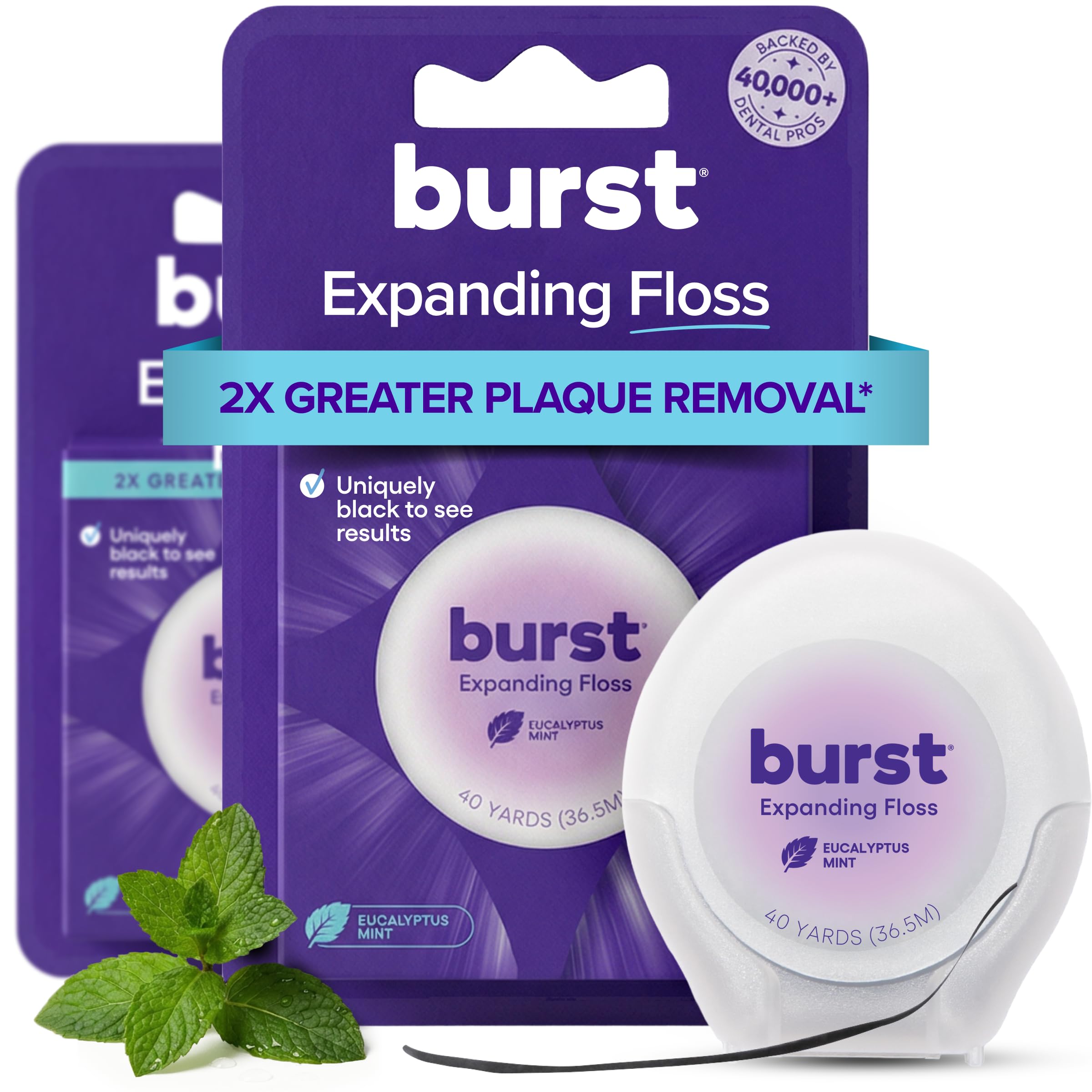 Burst Expanding Dental Floss
