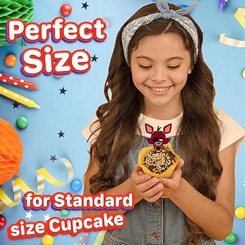 Miniatura 3 de 24 selecciones espeluznantes para cupcakes de aventura animatrónica, divertida decoración de fiesta de cumpleaños para niños