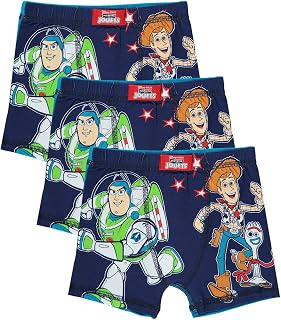 Boys Multipack Disney & Pixar | Cars, Lion King, Mickey Mouse & Toy Story Officially Licensed Underwear Kids Boxers Briefs