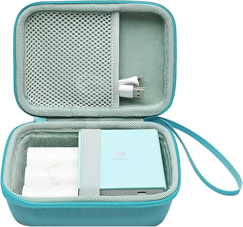 LTGEM Funda rígida de EVA para MUNBYN portátil Bear Labeler Wireless Mini impresora térmica de etiquetas Bolsa de almacenamiento protectora de viaje