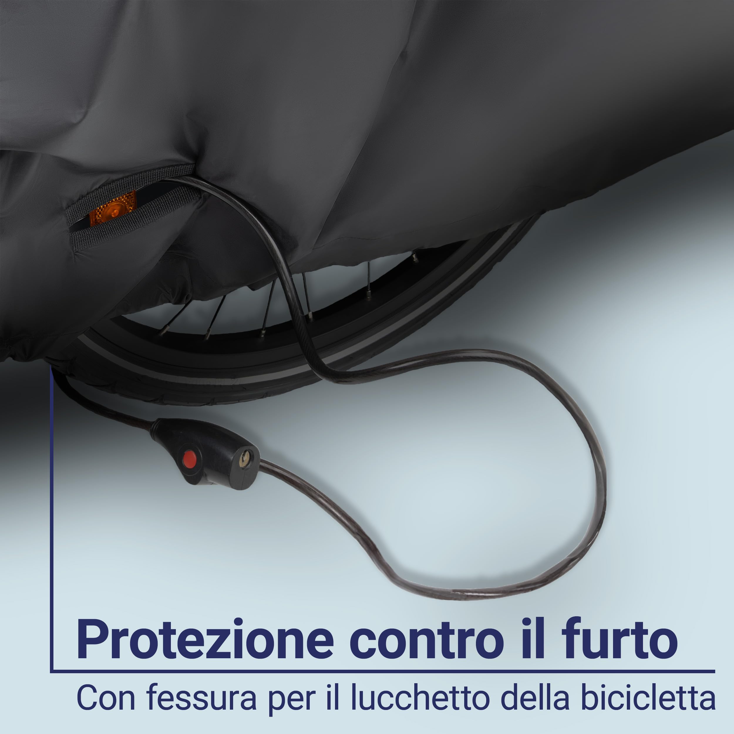 Zamboo Copertura Rimorchio Bici Bambini, Universale (Compatibile con Thule, Croozer, Tiggo e altri) - Telo Antipioggia Con Tasca, Apertura per Lucchetto e Pieghevole - Nero