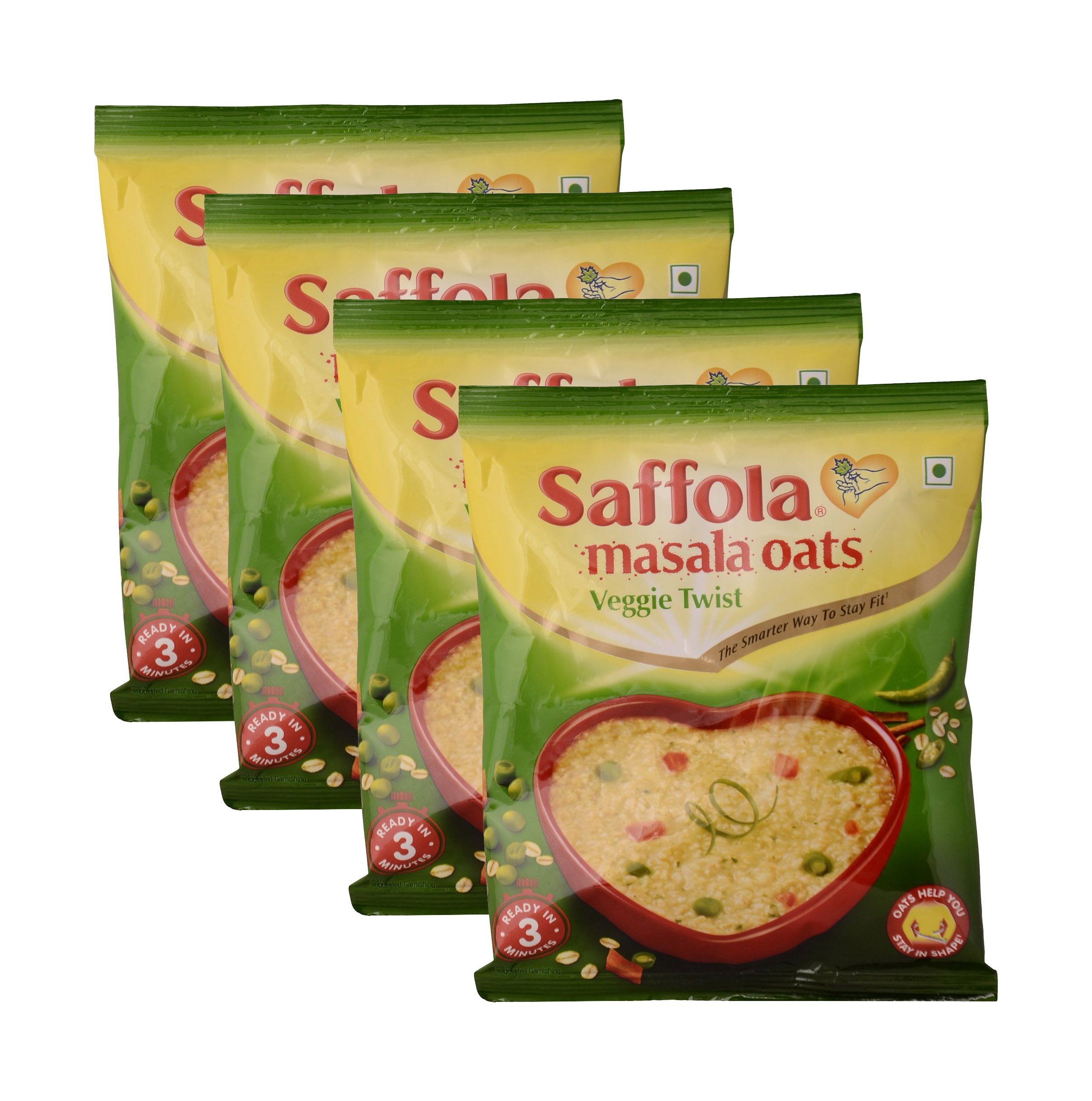 Saffola More Combo Oats Veggie Twist, 40G (Pack of 4) Promo Pack (B079LT93CP) Amazon Price History, Amazon Price Tracker