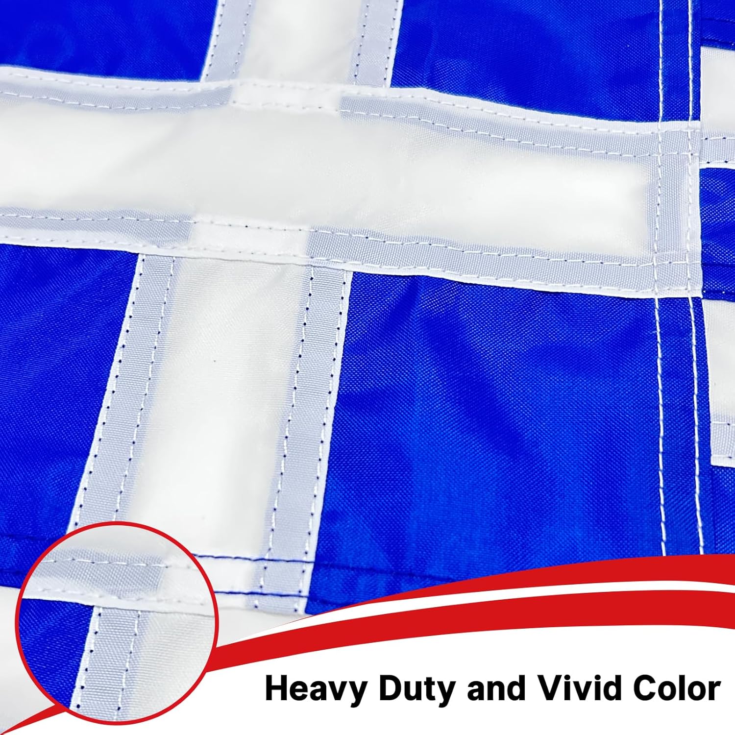 Greece Flag 12x18 inches for Boat, Vivid Color Small Greek Flags with 2 Brass Grommets Nautical Outdoor - Image 3