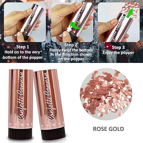 Miniatura 3 de Cañones de confeti para boda, cumpleaños, graduación, baby shower, aniversario, Navidad, Año Nuevo, suministros de fiesta divertidos para niños,