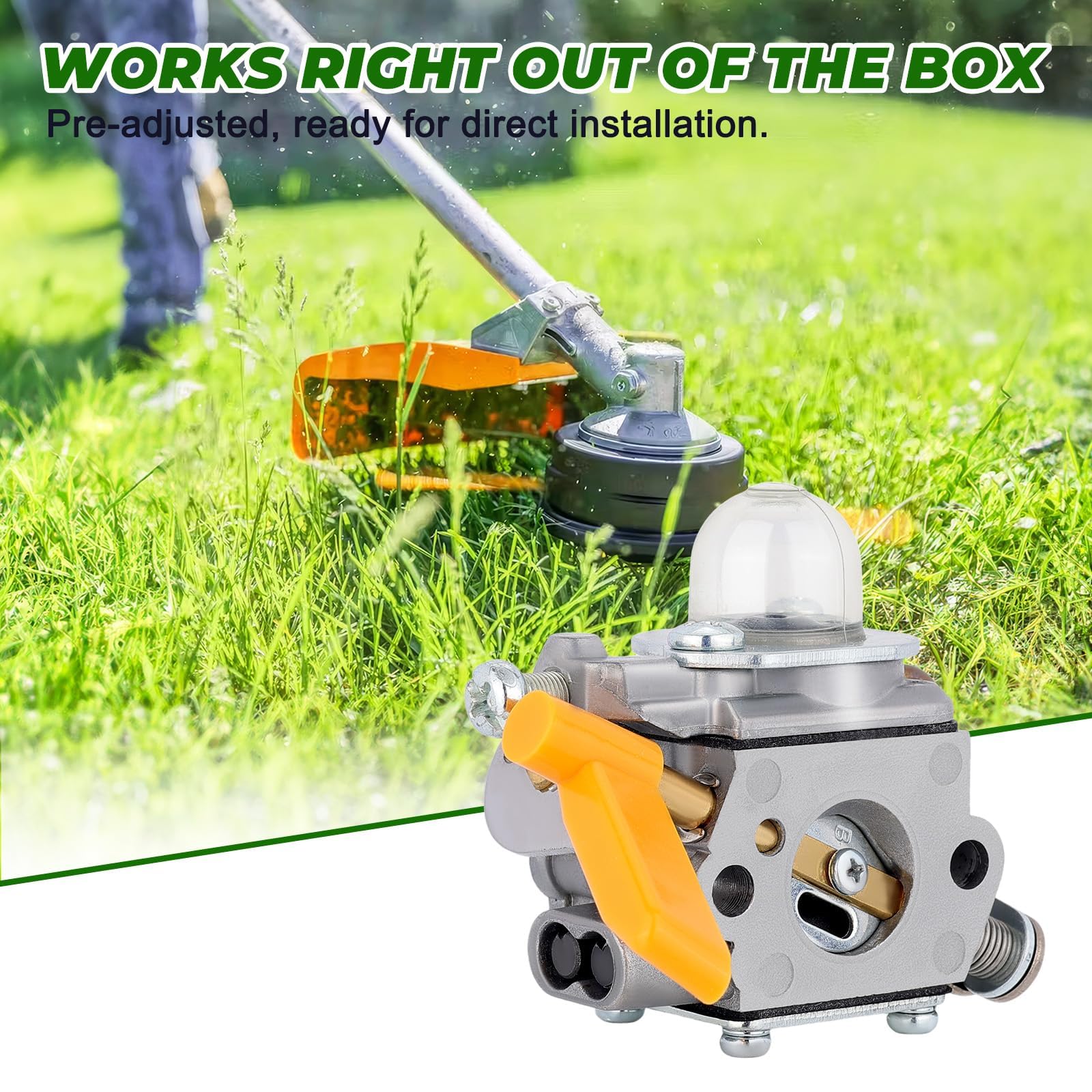 ZAMDOE 308054043 C1U-H60 Carburateur Pour Ryobi CS26 SS26 CS30 SS26 SS30 EX26 26cc 30cc 25cc RY09056 RY28040 RY28020 RY28000 Débroussailleuse 308054077 308054013 308054012 308054004 308054008