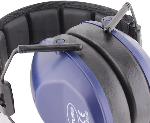 Miniatura 4 de TITUS Orejeras premium de bajo perfil de la serie 2, clasificación ANSI, alta reducción de ruido NRR, banda deportiva duradera, protección auditiva